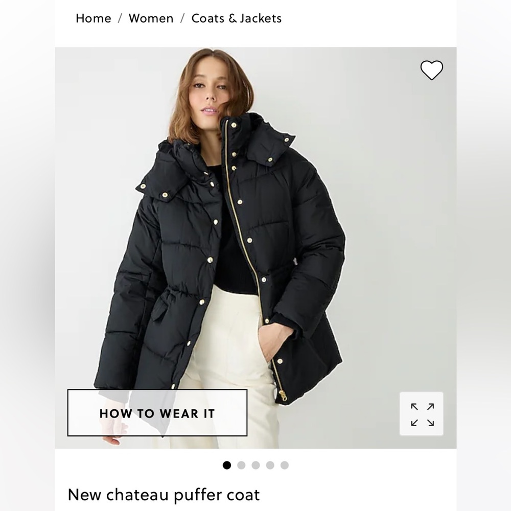 J.Crew Chateau Puffer jacket